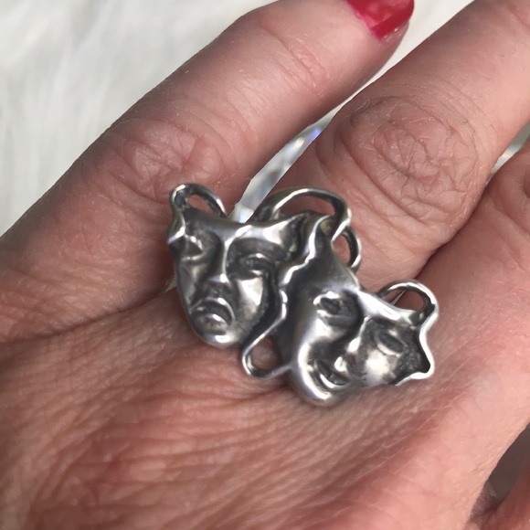 hellmut cordes Jewelry - Sterling silver theater mask ring 7 1/4 jewelry hellmut cordes Jewelry - Sterling silver theater mask ring 7 1/4 jewelry